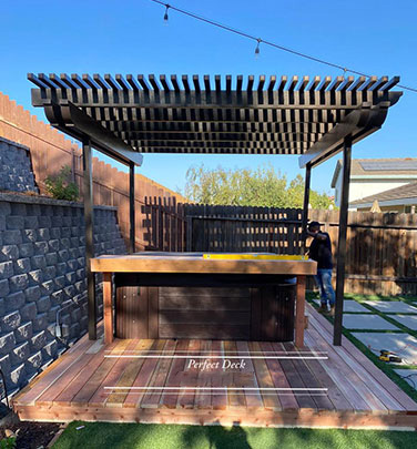 Cedar Decking in Calabasas