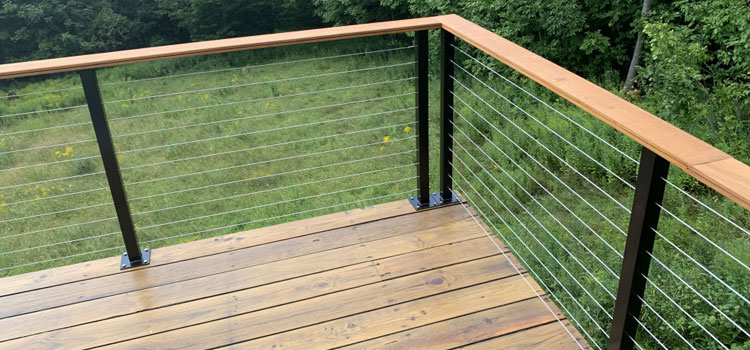 Installing Deck Cable Railing in Calabasas, CA