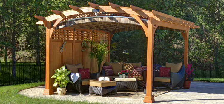 Modern Wood Pergola Installation in Calabasas, CA